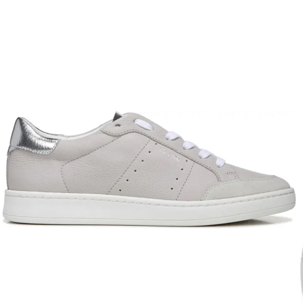 Sam Edelman Josi stone silver lace up sneakers leather sz 11‎ - Picture 3 of 15